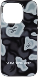 BAPE Black Liquid Camo iPhone 15 Pro Case