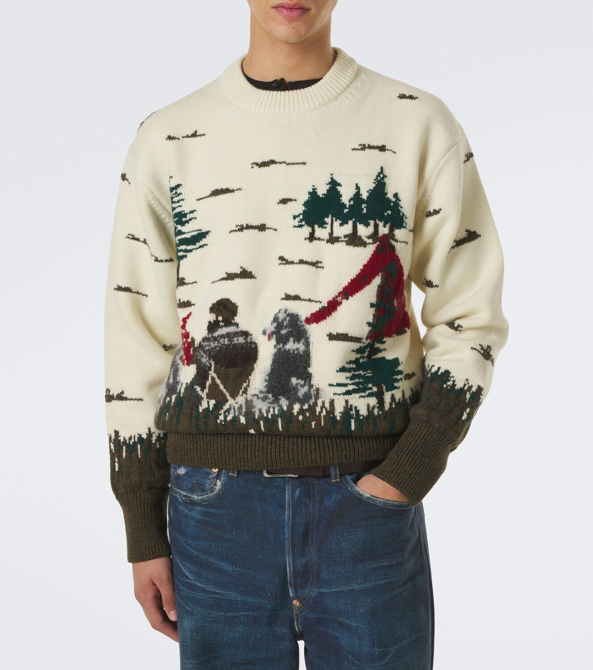 Junya Watanabe Intarsia wool sweater