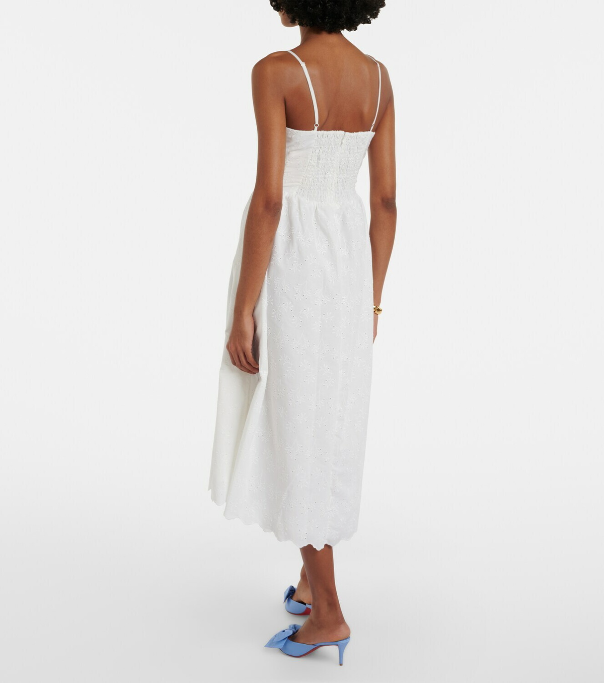 Faithfull Tulla broderie anglaise midi dress