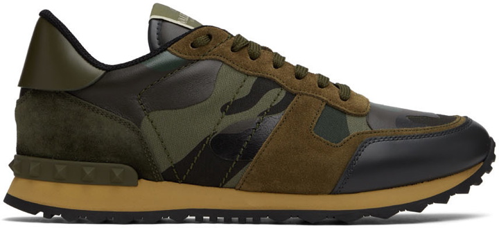 Photo: Valentino Garavani Khaki & Navy Rockrunner Sneakers