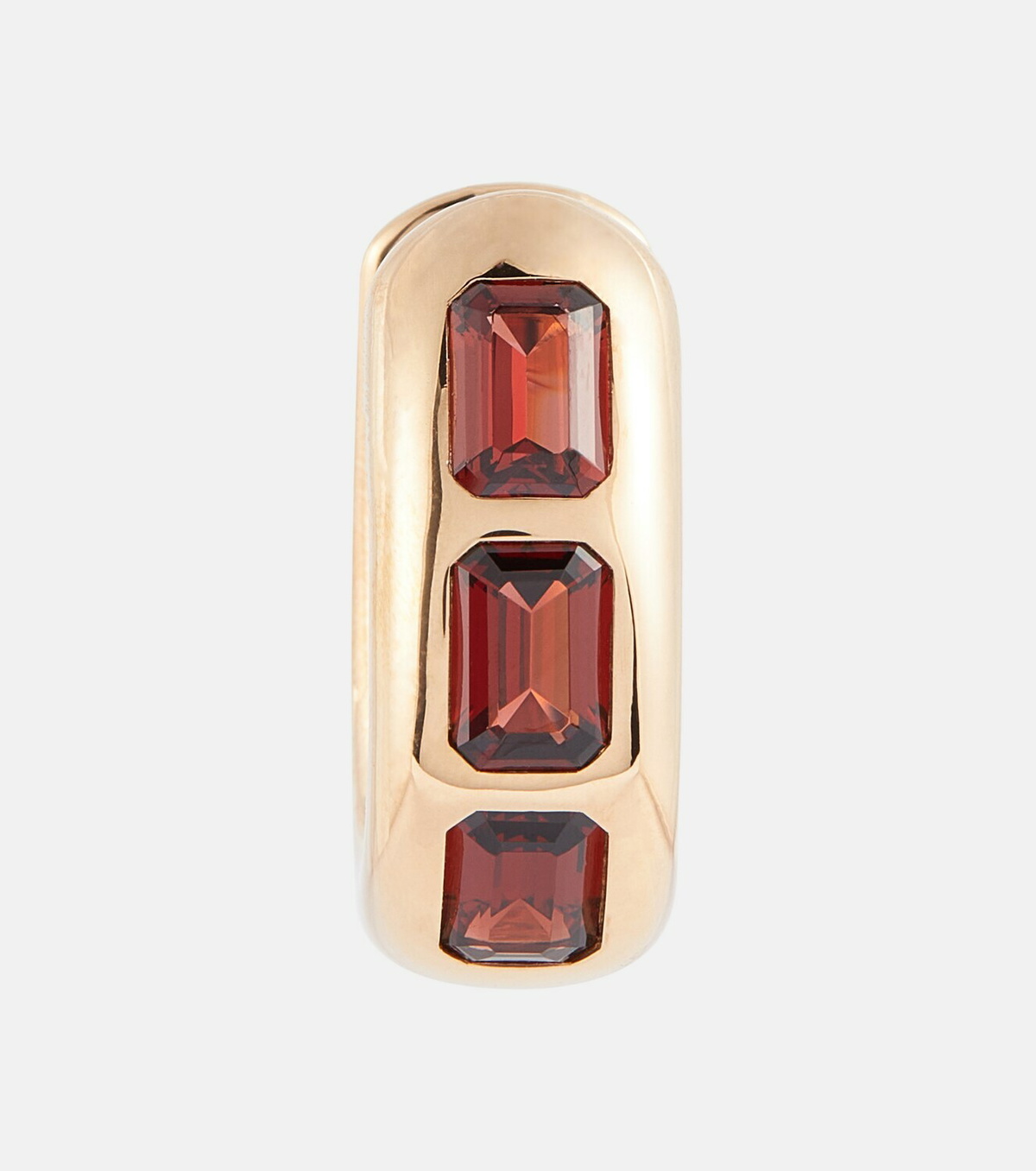 Pomellato Iconica 18kt rose gold earrings with pyrope garnets