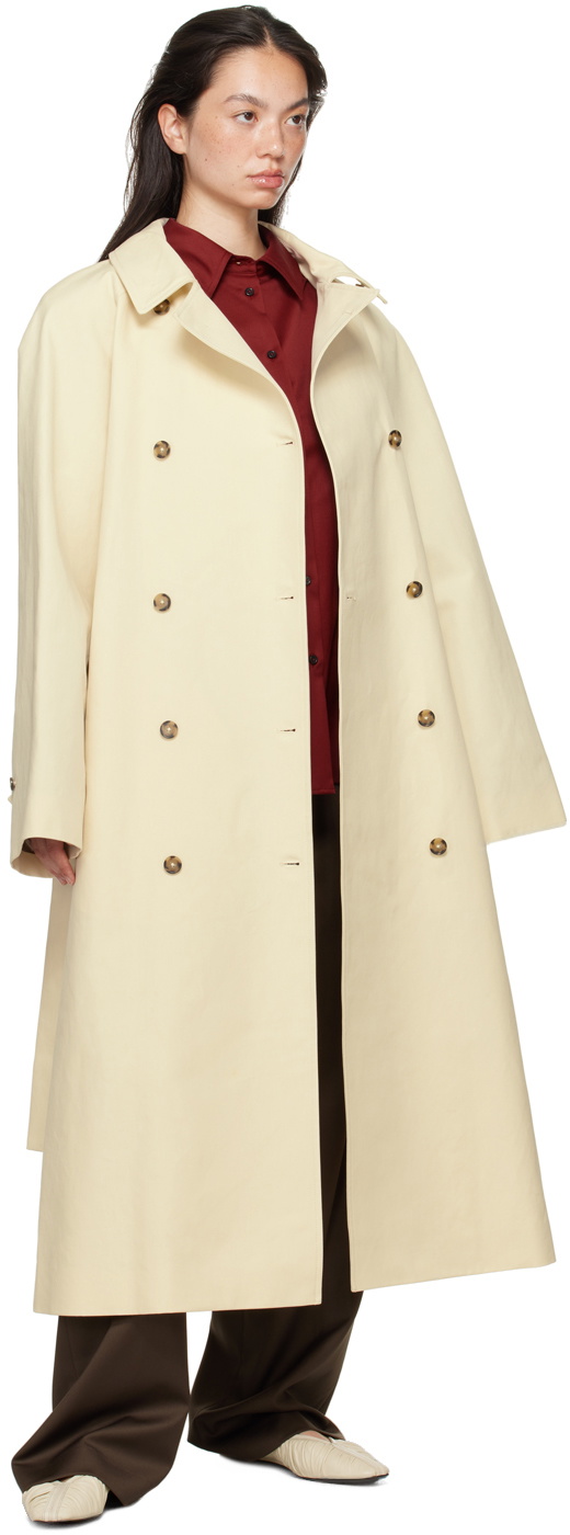 【louren】volume flare trench coat Loulou Studio Off-White Kamina Trench Coat Loulou Studio