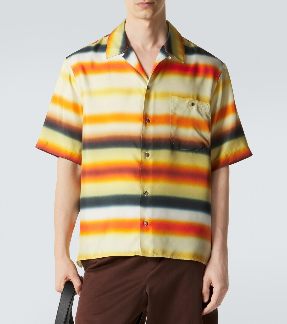Loewe Paula's Ibiza striped cotton-blend shirt
