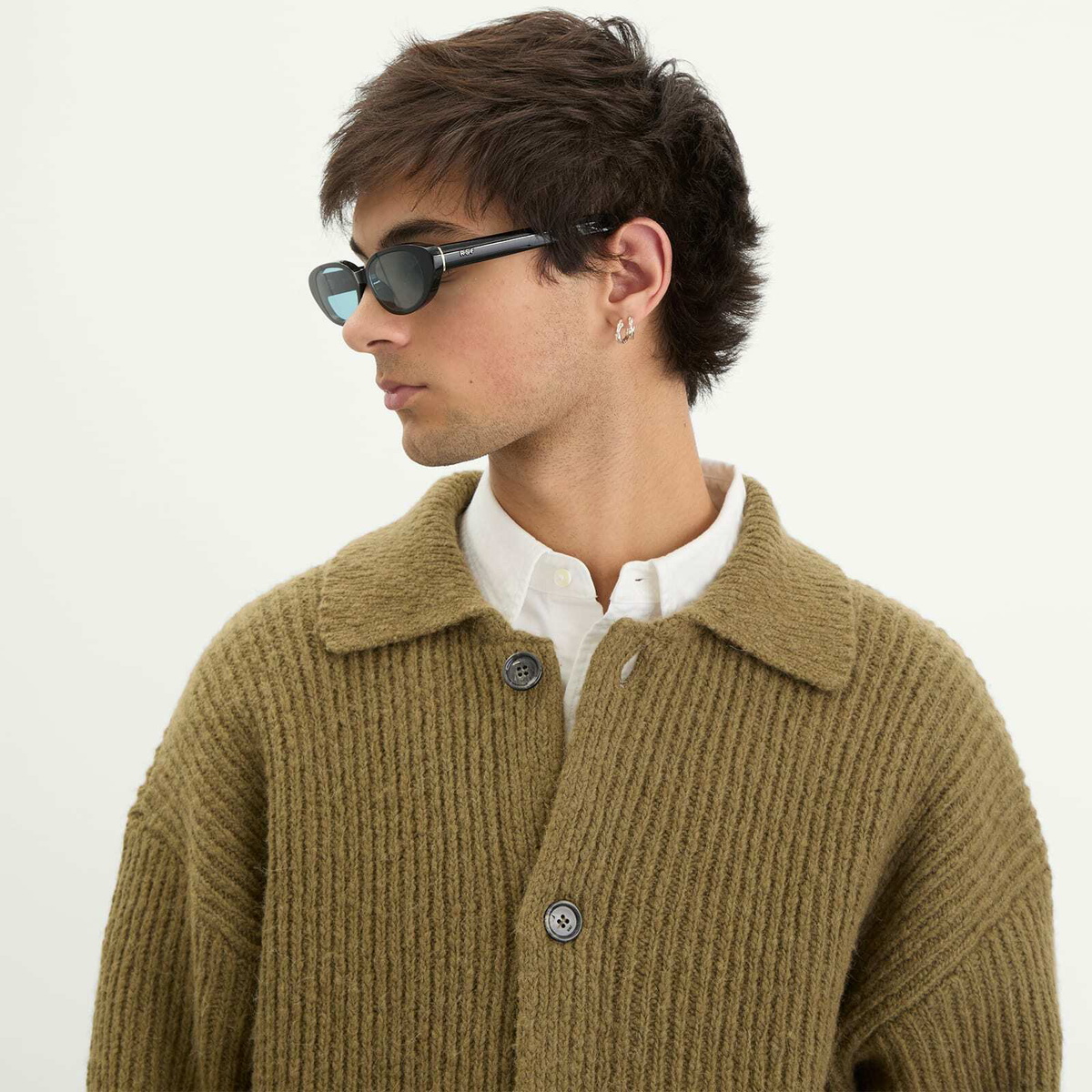 Retrosuperfuture Vega Sunglasses in Black/Blue 