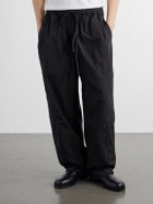 NAHMIAS - Logo-Appliquéd Straight-Leg Shell Sweatpants - Black