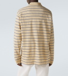 Prada Striped cotton piqué polo shirt