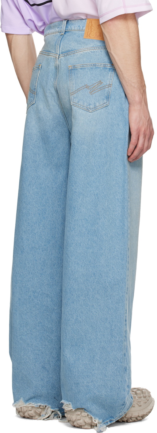Martine Rose Blue Extended Jeans