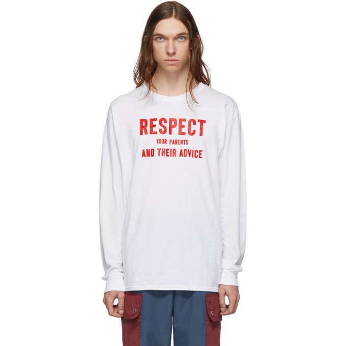 Photo: Landlord White Respect Your Parents Long Sleeve T-Shirt