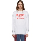 Landlord White Respect Your Parents Long Sleeve T-Shirt