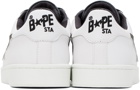 BAPE White & Black Skull Sta Sneakers