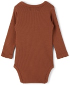 Bobo Choses Baby Brown Dog In The Hat Bodysuit