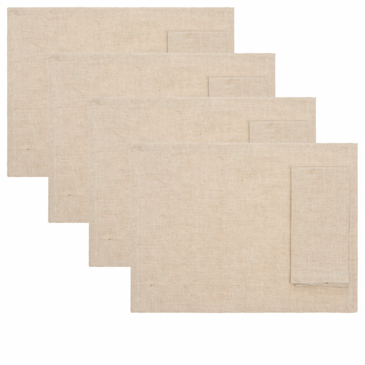 Photo: HAY Tavolo Napkin/Placemat - Set of 4 in Soft Beige 
