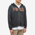 Palm Angels Men's Flames Popover Hoody in Black/Red