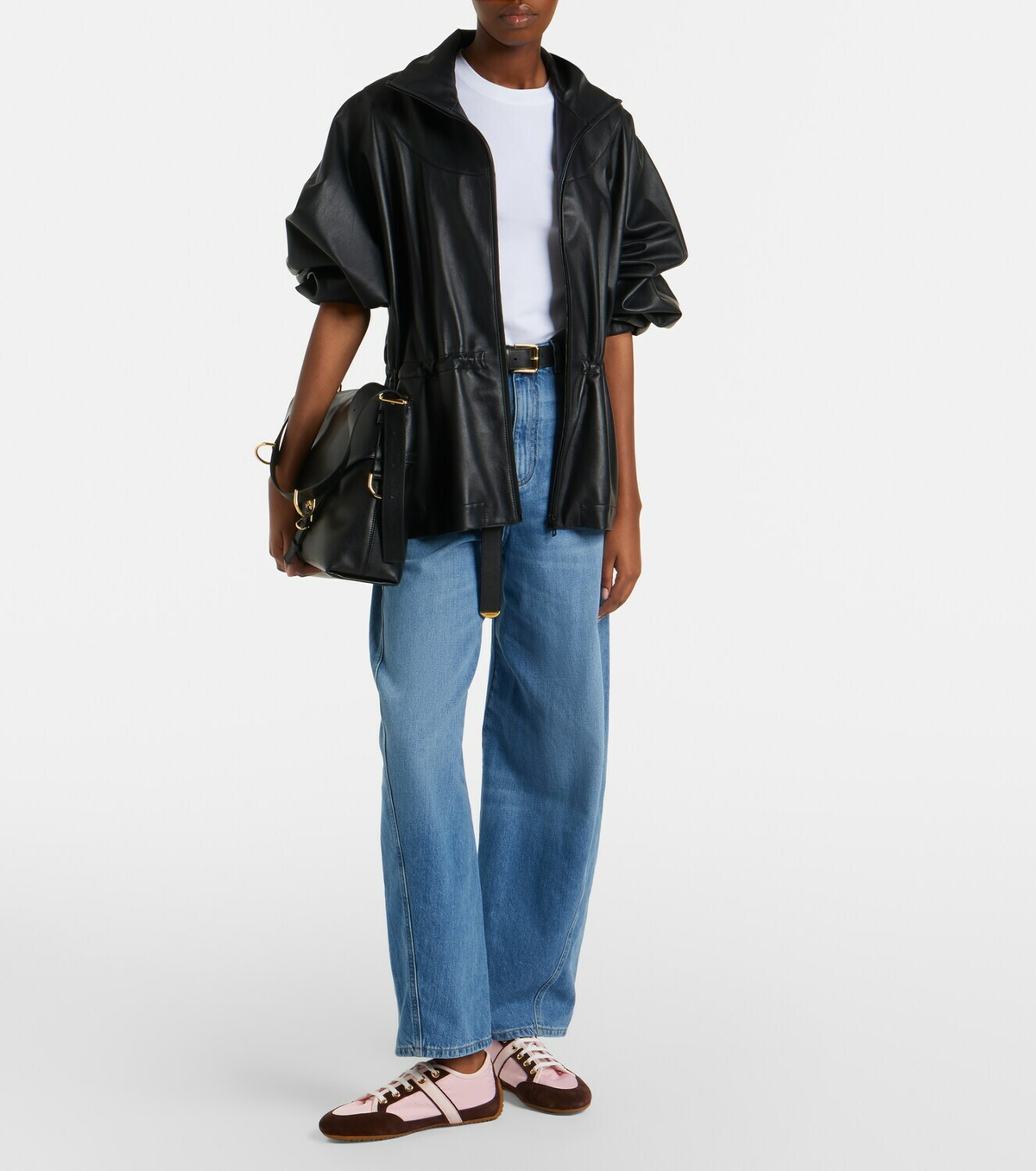 Givenchy Slim suede-trimmed sneakers