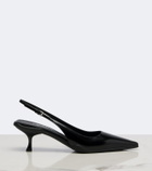 Prada Leather slingback pumps
