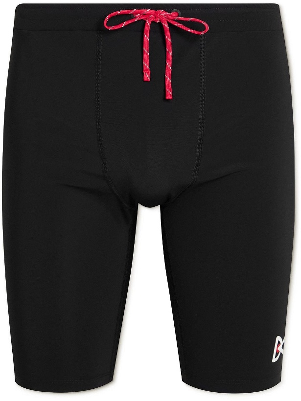 Photo: DISTRICT VISION - TomTom Speed Tight Stretch Tech-Shell Running Shorts - Black