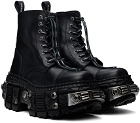 VETEMENTS Black New Rock Edition Destroyer Boots