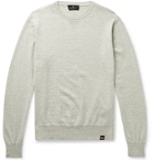 Belstaff - Castle Mélange Cotton and Cashmere-Blend Sweater - Gray