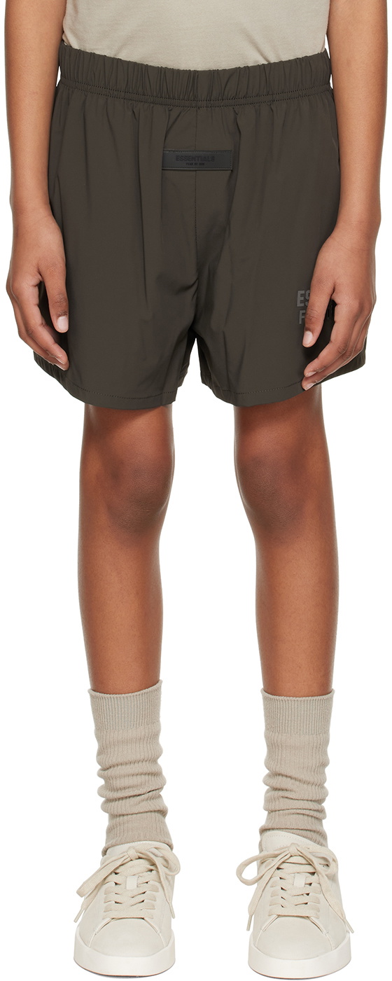 Essentials Kids Gray Bonded Shorts