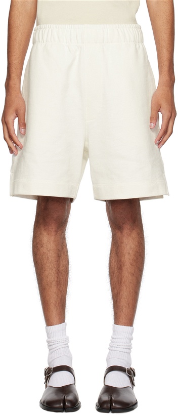 Photo: MHL by Margaret Howell Off-White Flatlock Shorts