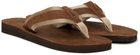 Polo Ralph Lauren Brown Vintage Bolt Flip Flops