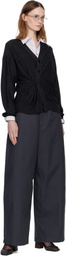 LEMAIRE Gray Relaxed Twisted Cardigan