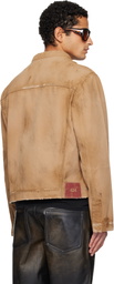 424 Tan 424 Collection Trucker Jacket