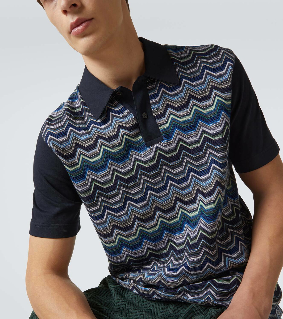 Missoni Zigzag cotton polo shirt