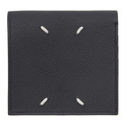 Maison Margiela Navy Calfskin Zip Wallet