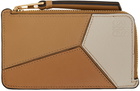 Loewe Tan Puzzle Coin Card Holder