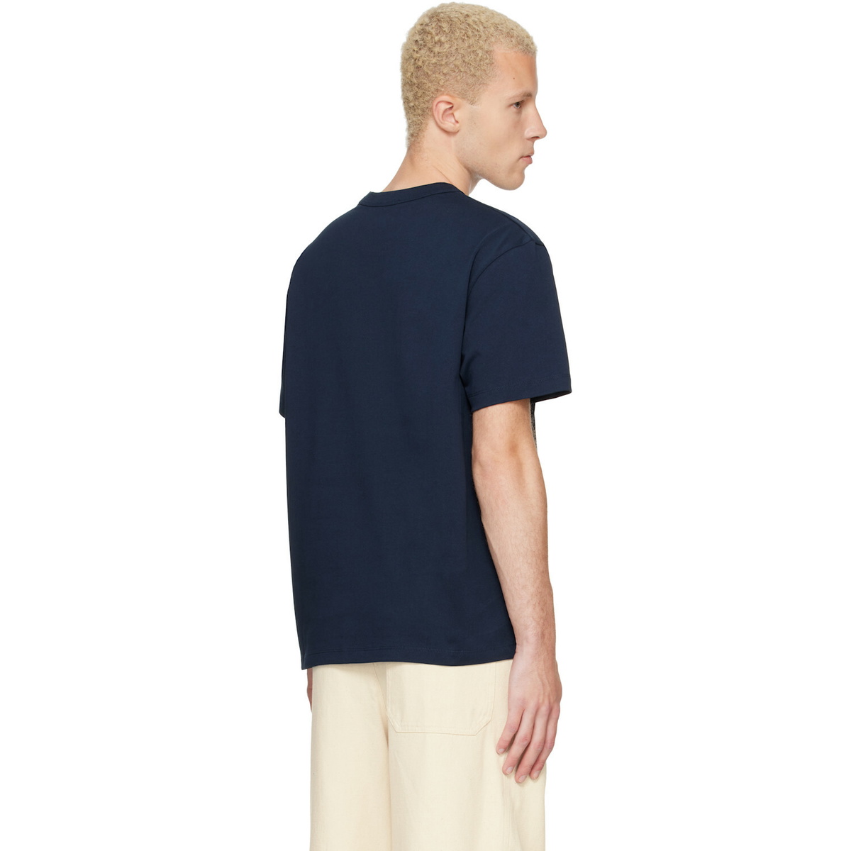 A.P.C. Navy Boxy Petit 'VPC' T-shirt