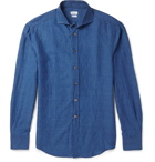 Brunello Cucinelli - Linen and Cotton-Blend Shirt - Men - Blue