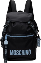 Moschino Black Recycle Backpack