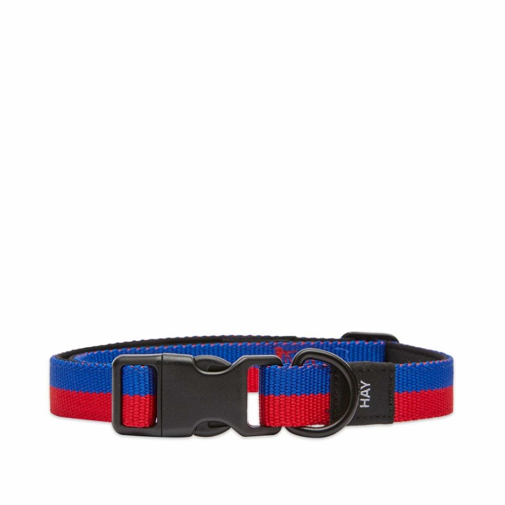 Photo: HAY Flat Collar in Red/Blue