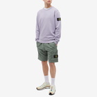 Stone Island Men's Garment Dyed Crew Sweat in Lavender