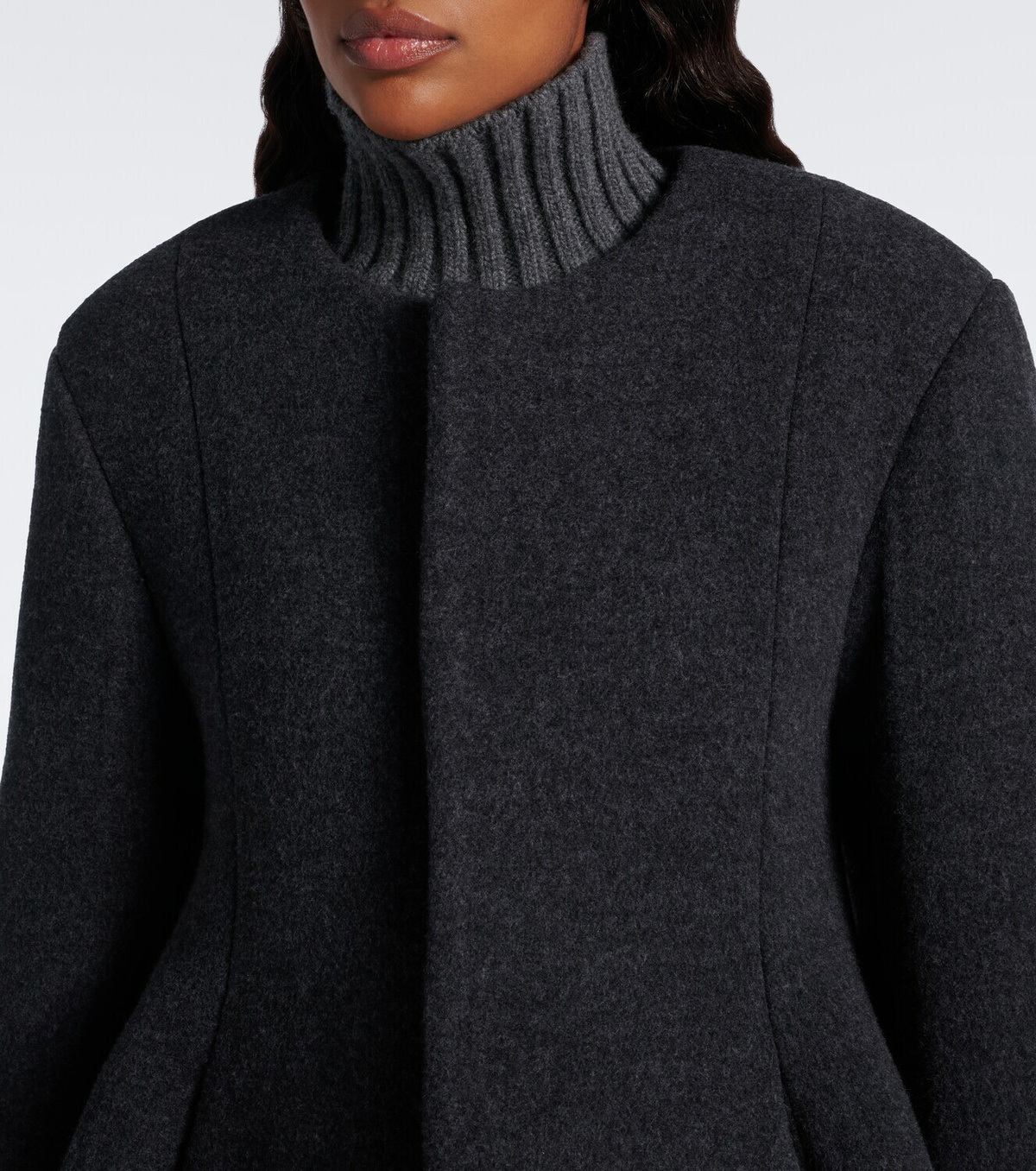 Bottega Veneta Pleated wool-blend coat