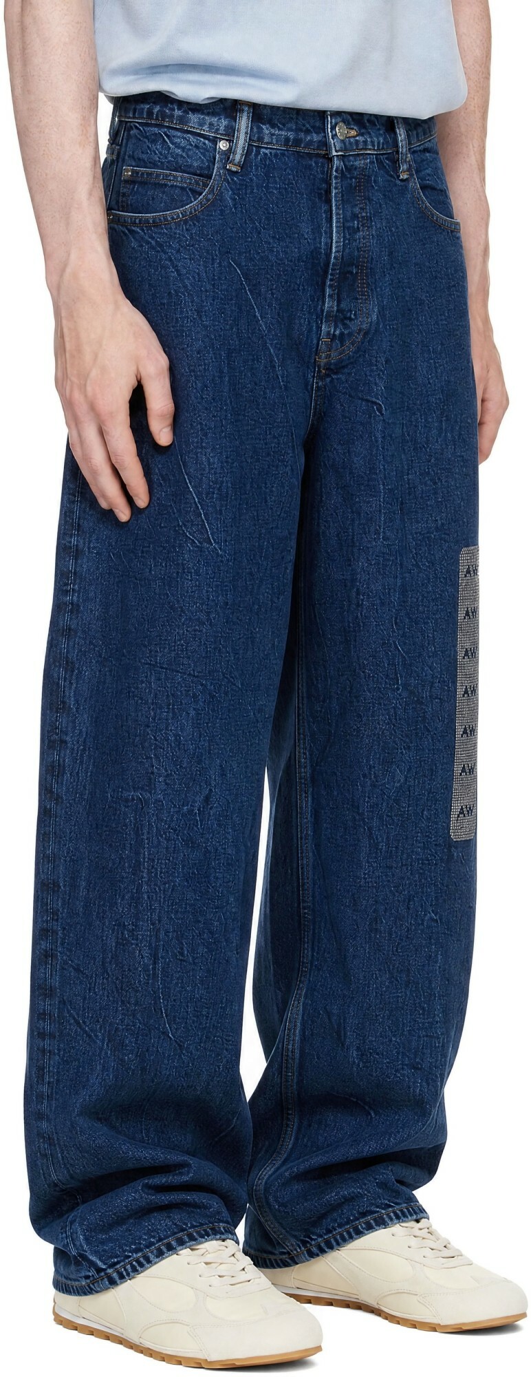 Alexander Wang Blue Flasher Graphic Jeans