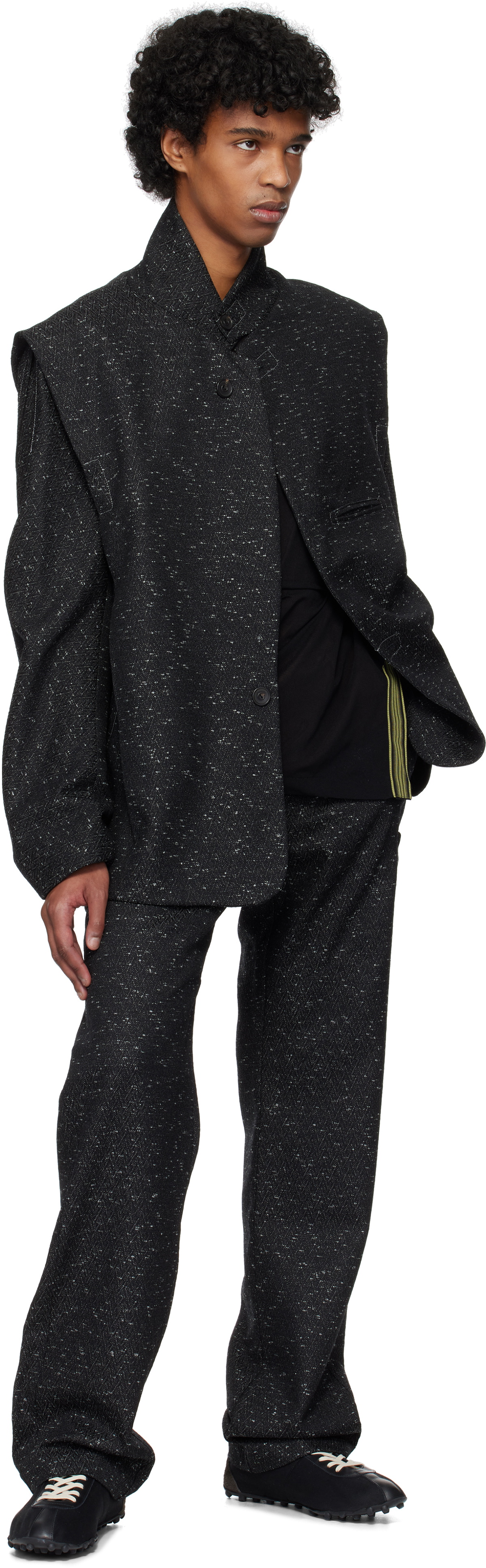 navin k-dart ジャケット　44 SPORTIVO [Navin k-dart blazer black sable]