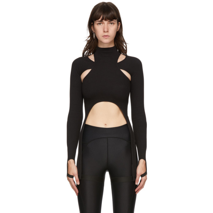 Hyein Seo Black Garter Long Sleeve T-Shirt Hyein Seo