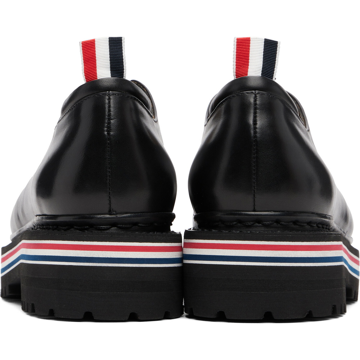 Thom Browne Black Vitello Calf All Terrain Sole Derbys