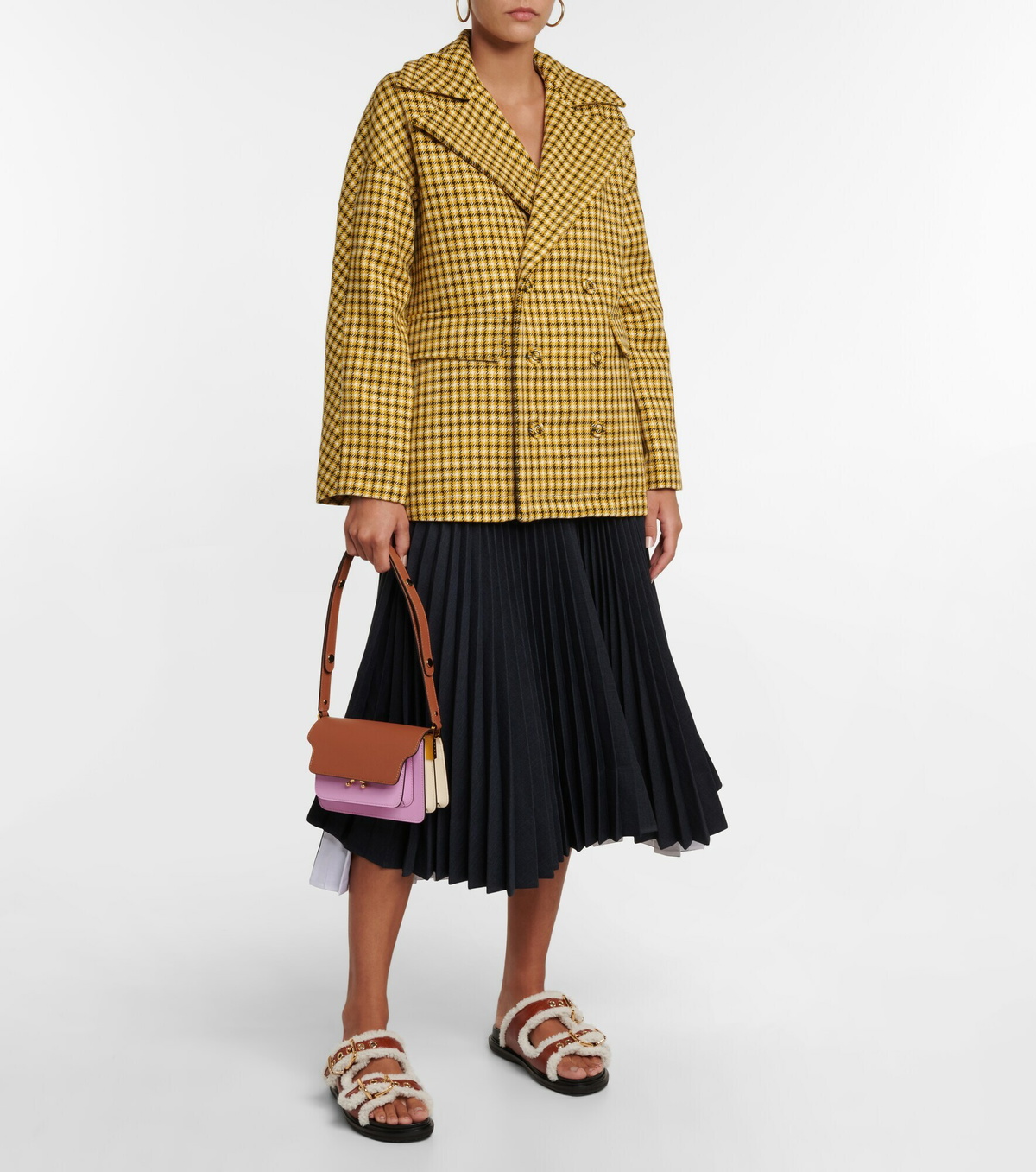 Plan C - Houndstooth wool blazer