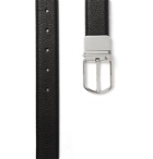 Dunhill - 3cm Reversible Smooth and Full-Grain Leather Belt - Black