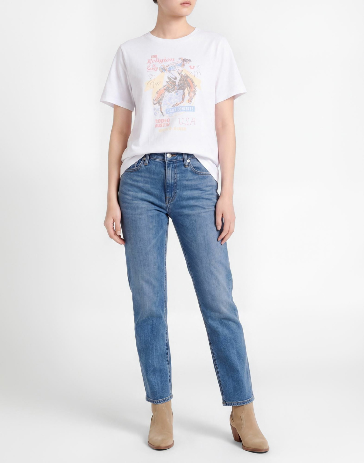 True Religion Womens T-shirt in White