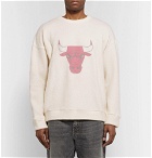 The Elder Statesman - NBA Chicago Bulls Printed Brushed Cashmere-Blend Sweatshirt - Cream