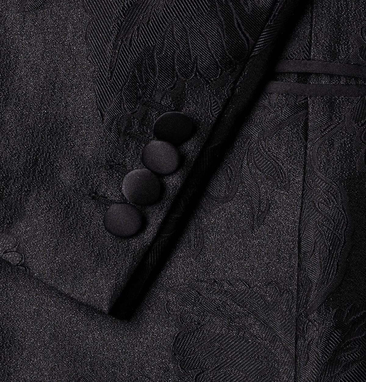 Brioni - Virgilio Slim-Fit Satin-Trimmed Silk-Blend Jacquard Tuxedo Jacket - Black