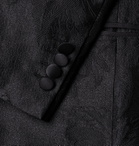Brioni - Virgilio Slim-Fit Satin-Trimmed Silk-Blend Jacquard Tuxedo Jacket - Black