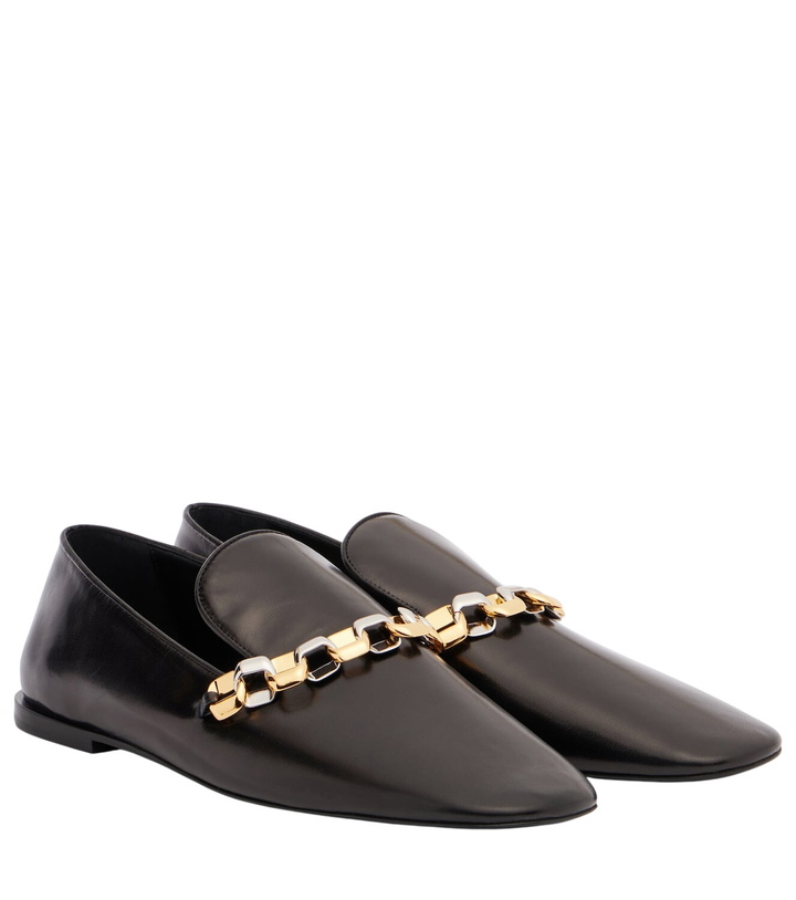 Photo: Jil Sander Chain-detail leather loafers