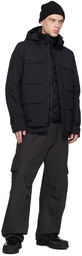 Moncler Black Paneled Down Jacket