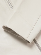 AGOLDE - Chadwick Full-Grain Leather Jacket - Neutrals