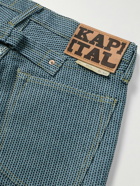 KAPITAL - Century Slim-Fit Straight-Leg Embroidered Jeans - Blue